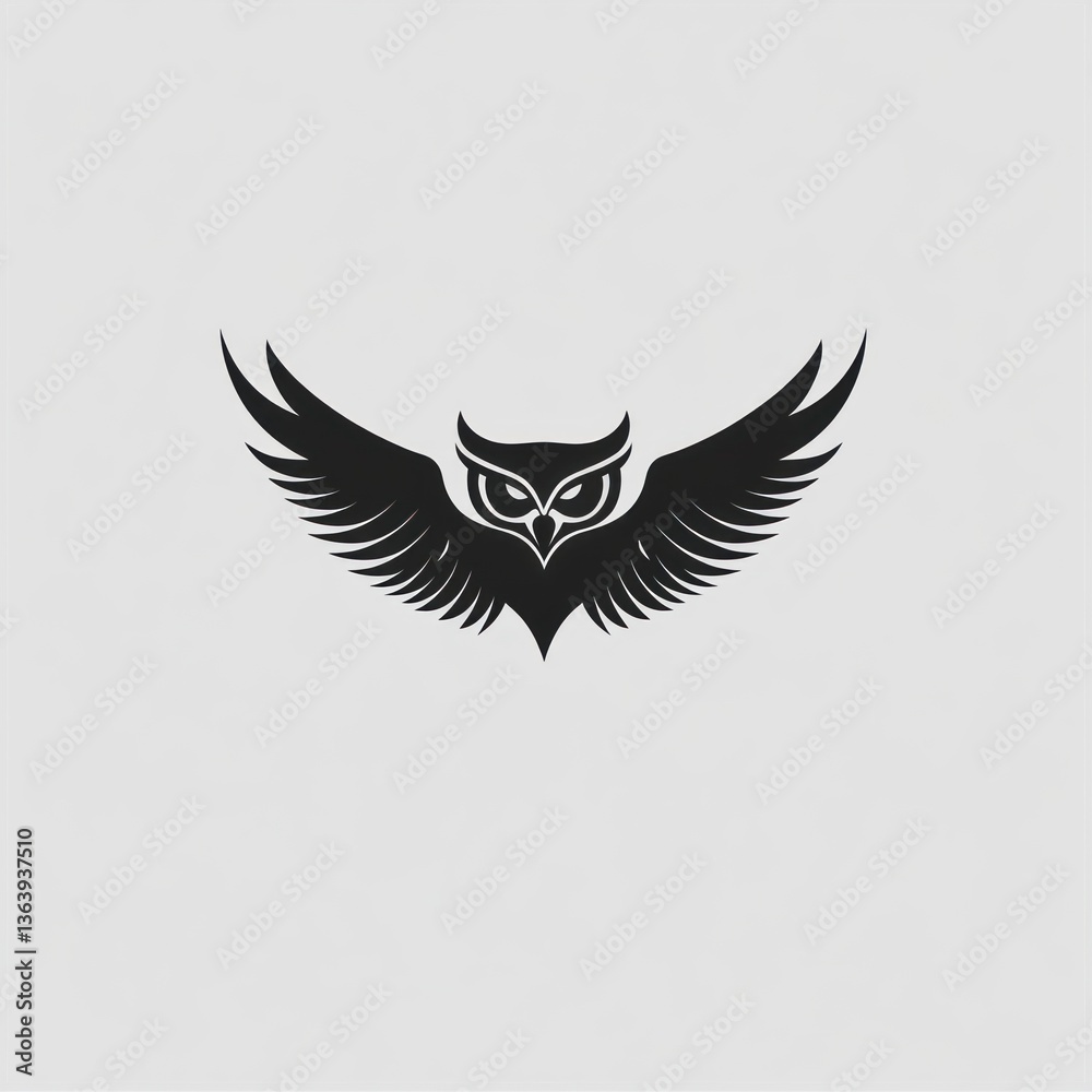 Obraz premium Owl Wings Logo