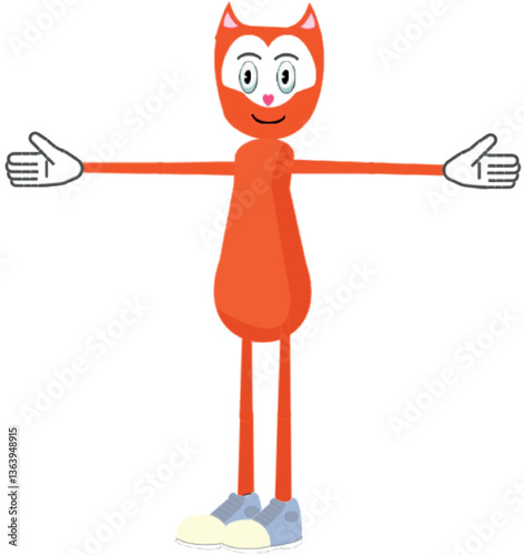 Cartoon characters ready for animation