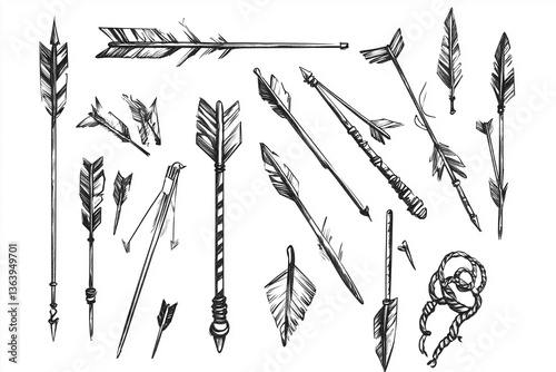 arrows isolated on white background 