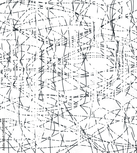 Line texture with the effect of a worn surface or jagged mass.