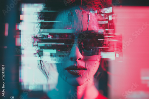 young woman looking through the window