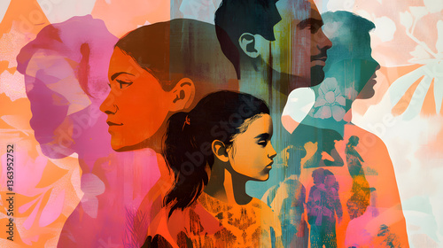 A creative image representing the stories of first-generation immigrants.