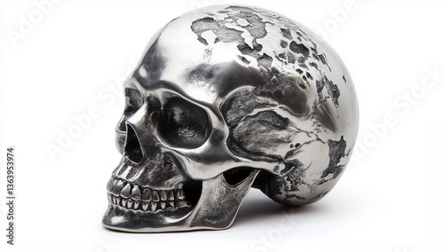 skull on white background