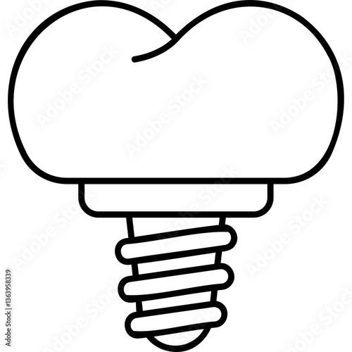 Dental Implant Icon