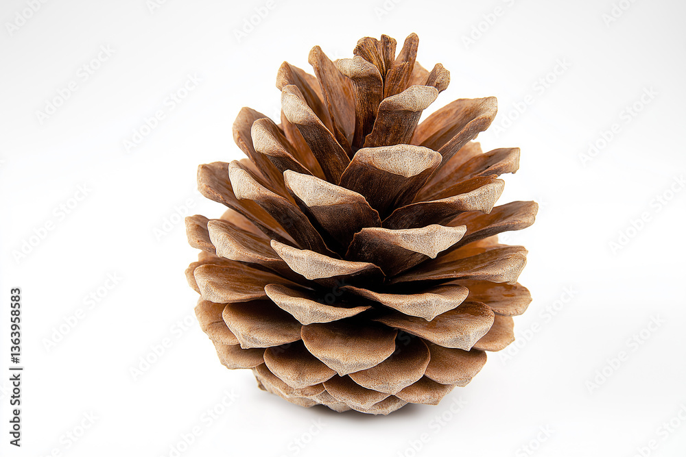 pine cone isolated on white background