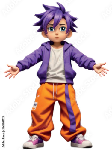Cartoon characters ready for animation