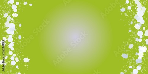 abstract green background with flowers