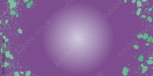 violet floral frame