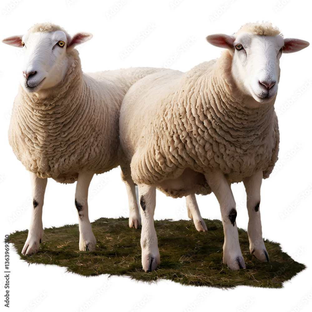 Obraz premium sheep isolated on white