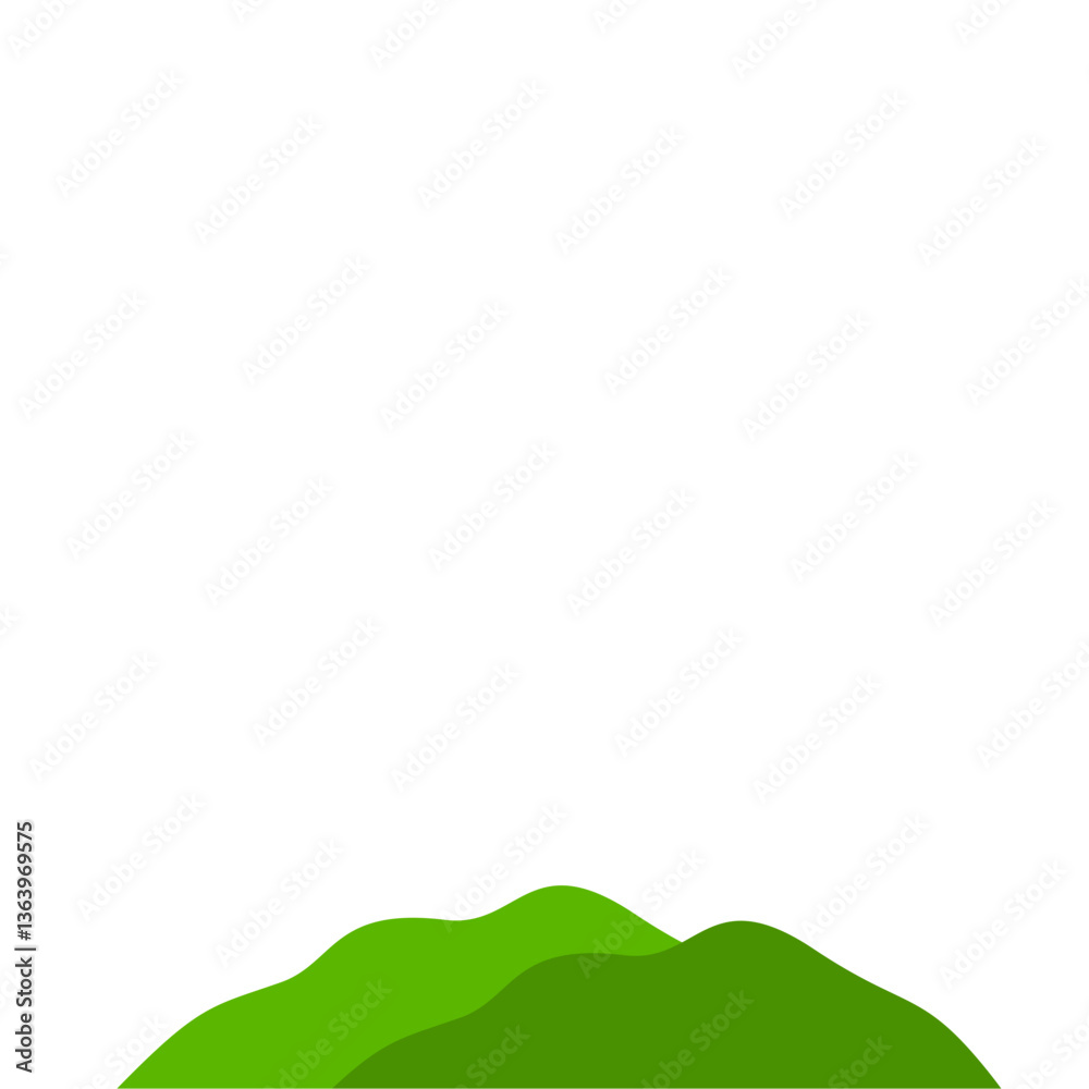 Obraz premium Green Mountain Illustration