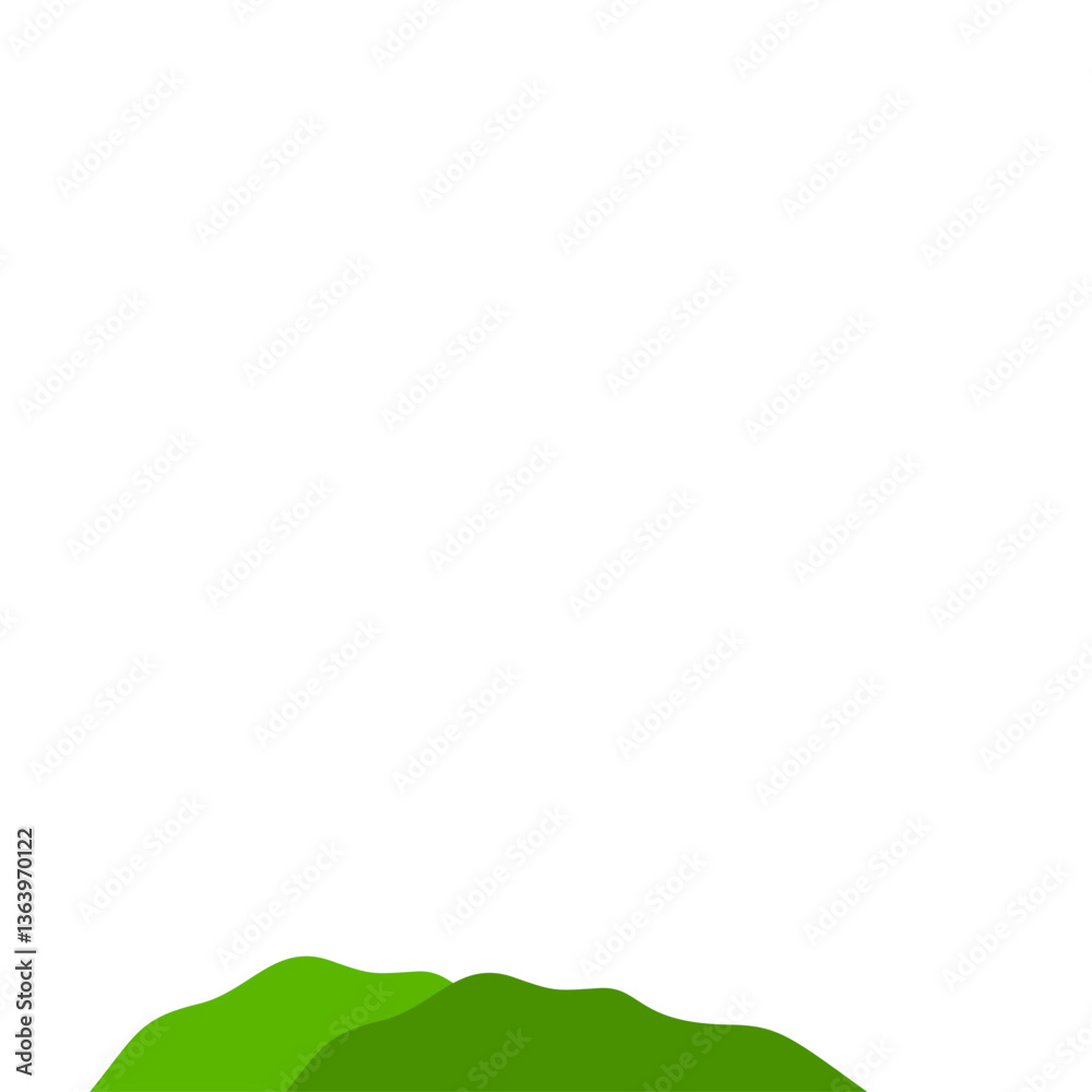 Obraz premium Green Mountain Illustration