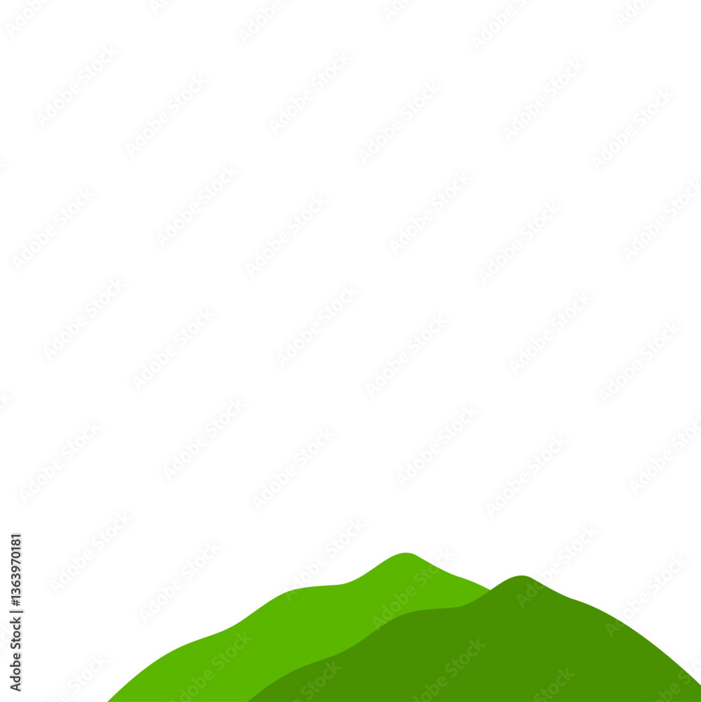 Obraz premium Green Mountain Illustration