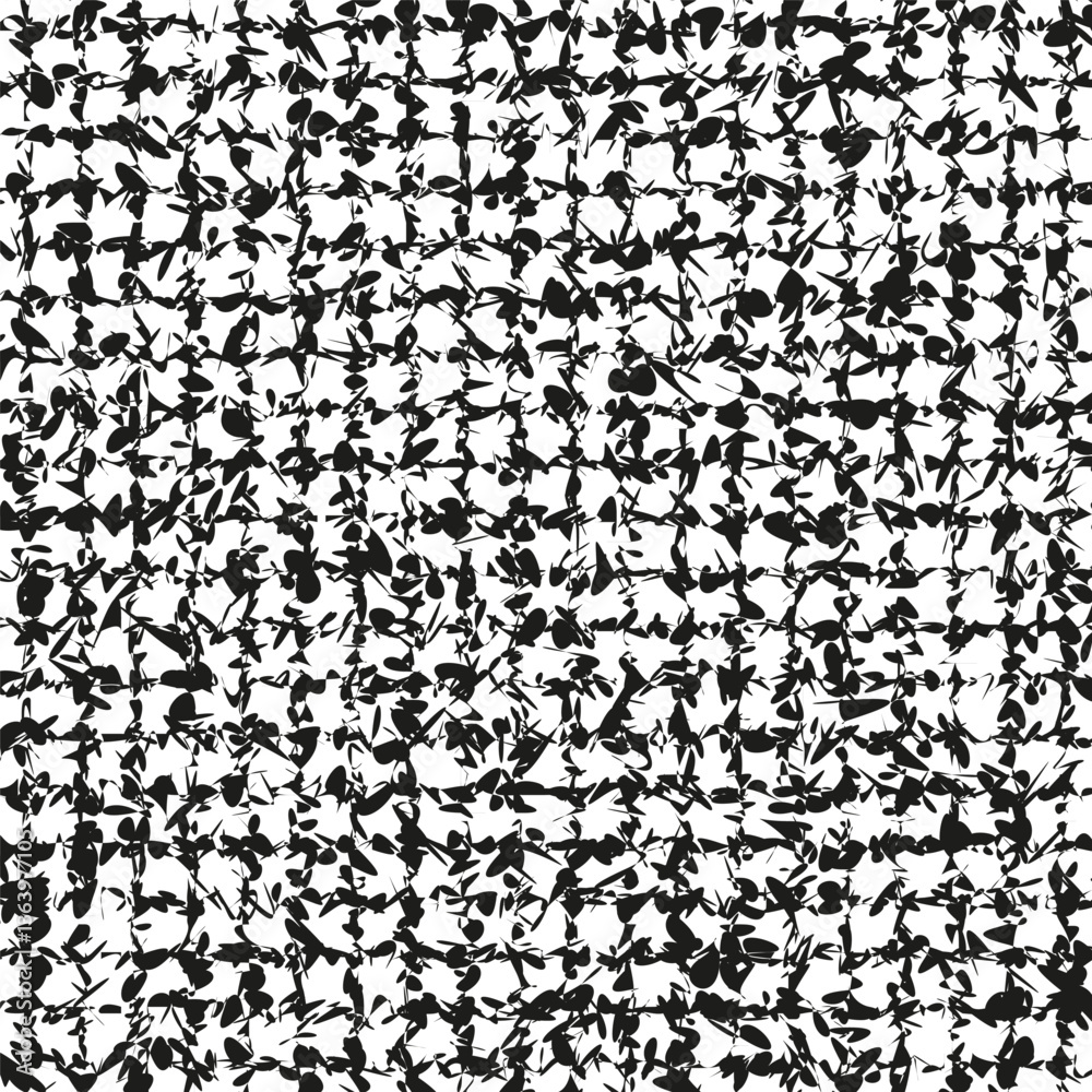 Chaotic black pattern. Monochrome scatter texture. Vector abstract shape. Bold dynamic backdrop. Chaotic black pattern. Monochrome scatter texture. Vector abstract shape. Bold dynamic backdrop.