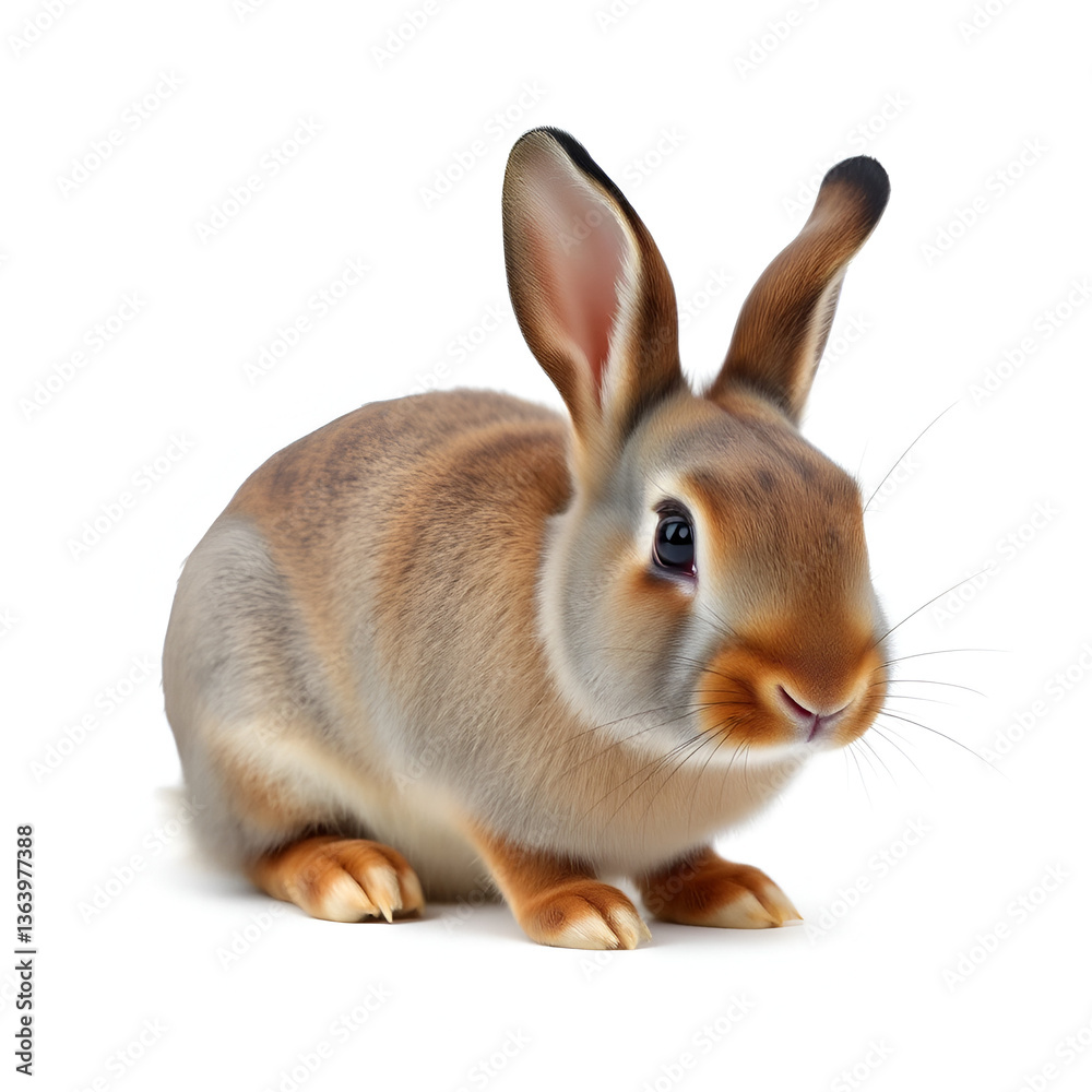 Obraz premium rabbit on a white background