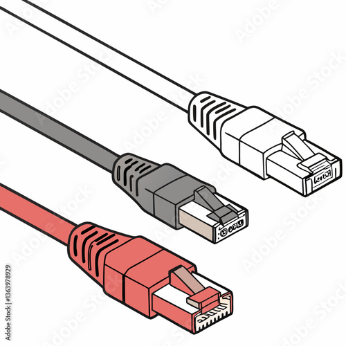 Social net work connectors vector illustration