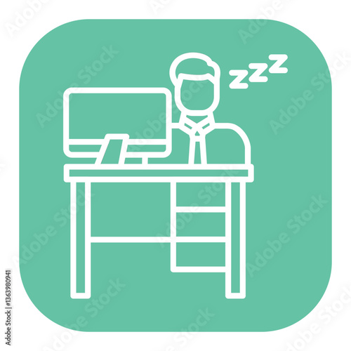 Sleepy Worker Icon