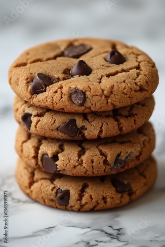 Chocolate Chip Cookies Stack. (4)