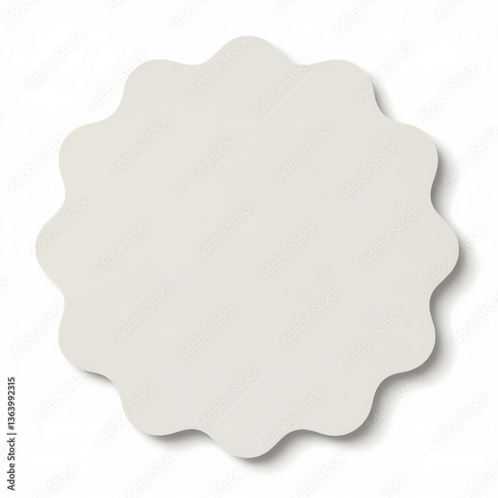 Blank decorative label for versatile design projects. Blank decorative label for versatile design projects.