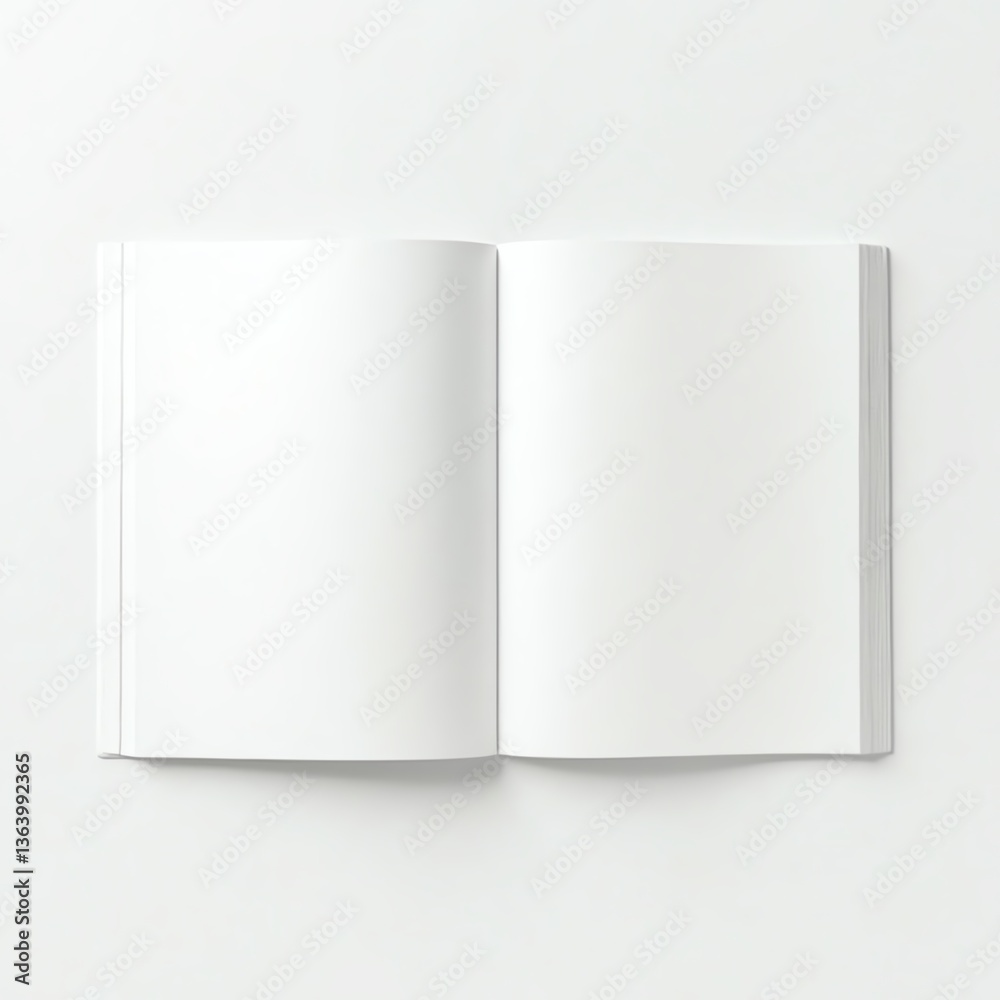 Blank open book ready for notes and creative writing. Blank open book ready for notes and creative writing.