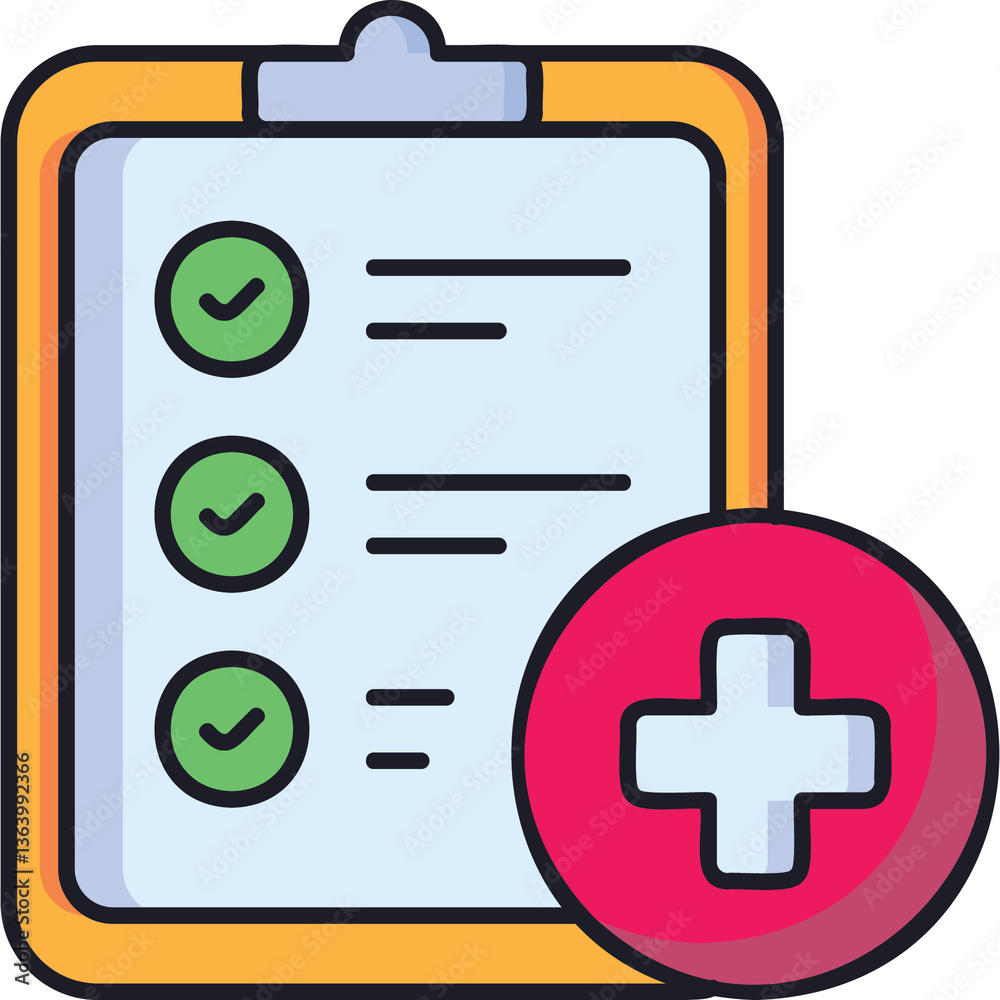 Obraz premium Regular Health Check Sticker