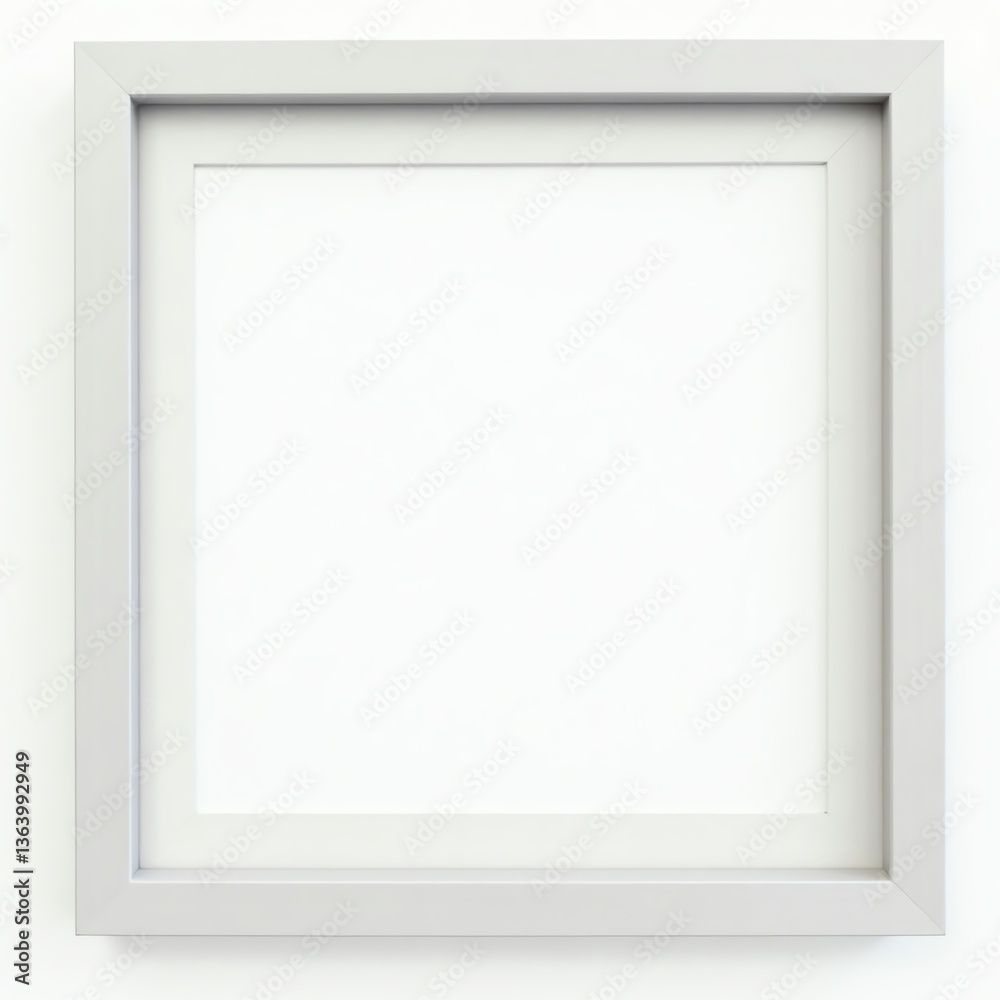Empty squared frame with a minimalist design for artwork display. Empty squared frame with a minimalist design for artwork display.