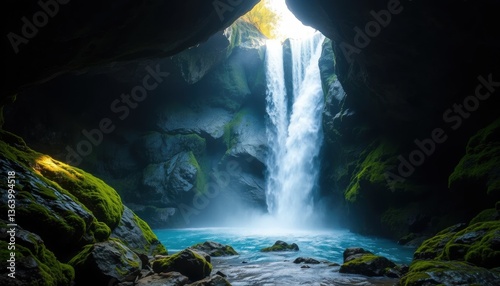 Hidden Waterfall Cave Nature's Serene Oasis