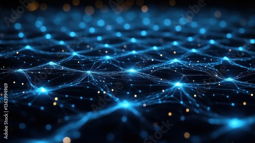 Global Network Connection Digital Data Stream photo