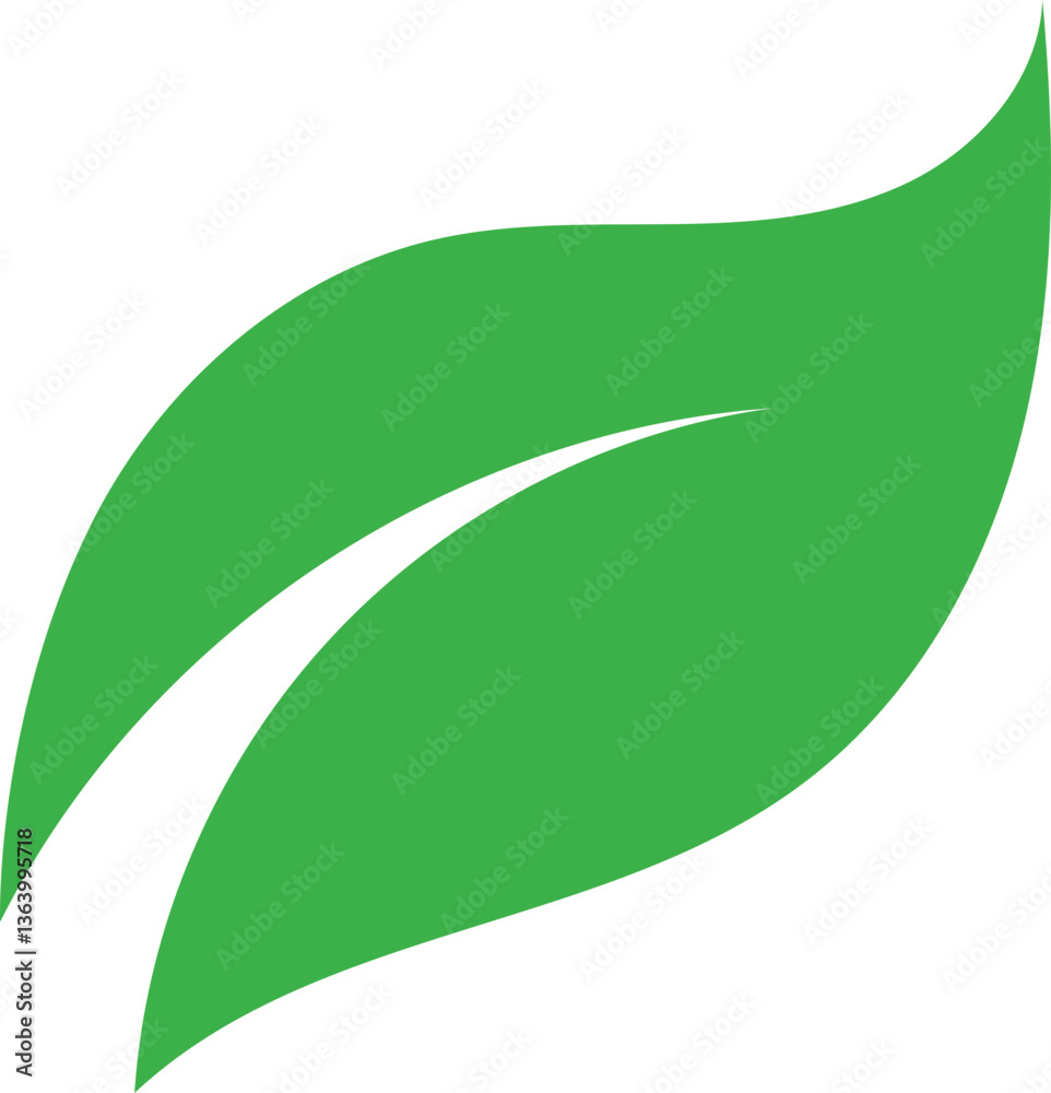 Stylized Green Eco Friendly Leaf Emblem Logo Vector Stylized Green Eco Friendly Leaf Emblem Logo Vector