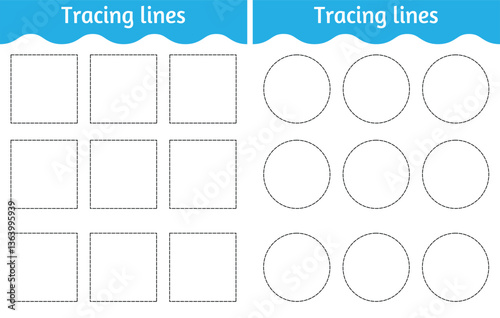 Vector illustration. Coloring book letter for kids. Worksheet for preschool, kindergarten, and school age. Trace line.
