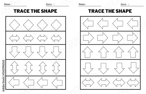 Vector illustration. Coloring book letter for kids. Worksheet for preschool, kindergarten, and school age. Trace line.