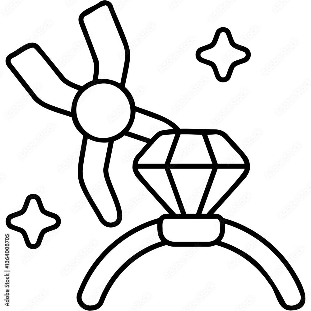 Obraz premium Jewelry Making Icon