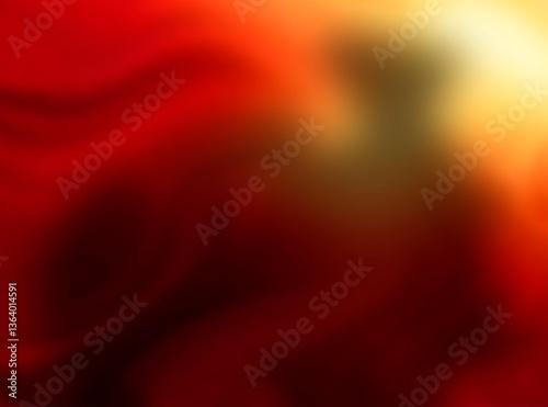 abstract background with red and yellow wavy