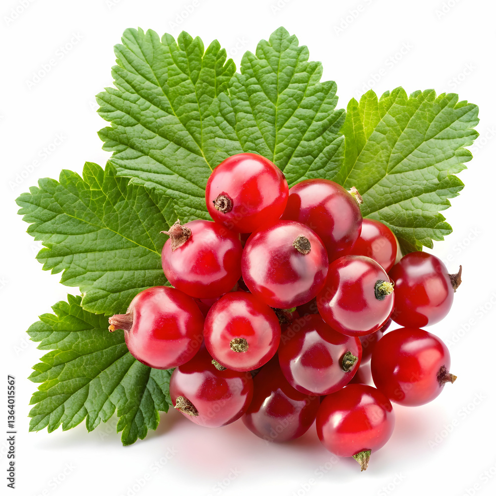 red currant isolated on white red currant isolated on white