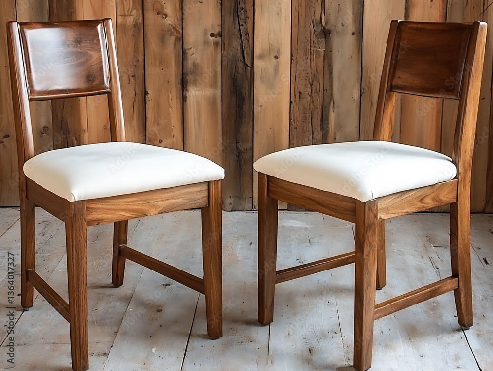 Fototapeta premium reupholstered dining chairs