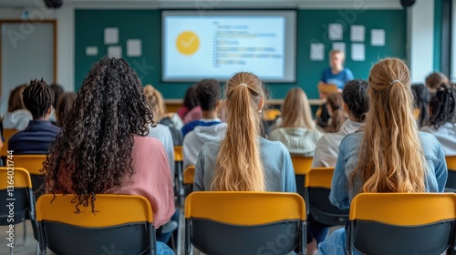 Young Students Engaged in Learning During Classroom Presentation