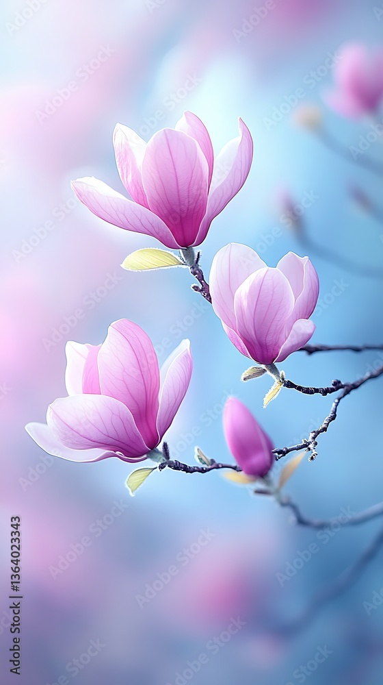 Fototapeta premium Spring Magnolias Soft Focus