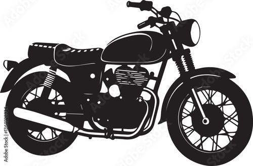 motorcycle vector illustration, motorcycle clipart, motorcycle silhouette vector black and white