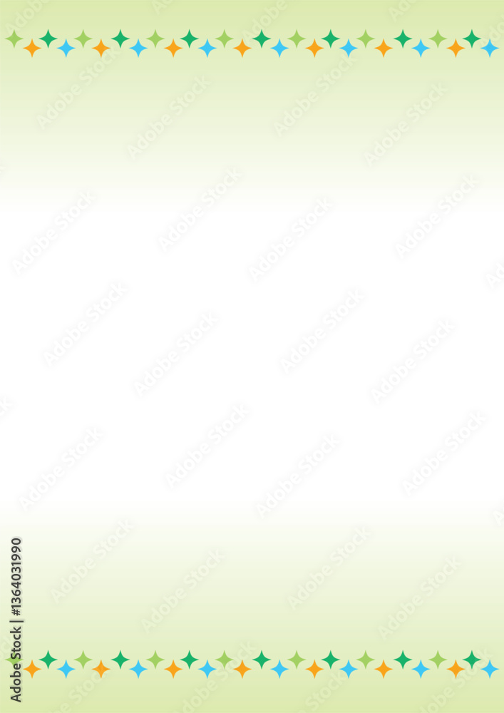 かわいいにぎやかな罫線の背景イラスト かわいいにぎやかな罫線の背景イラスト