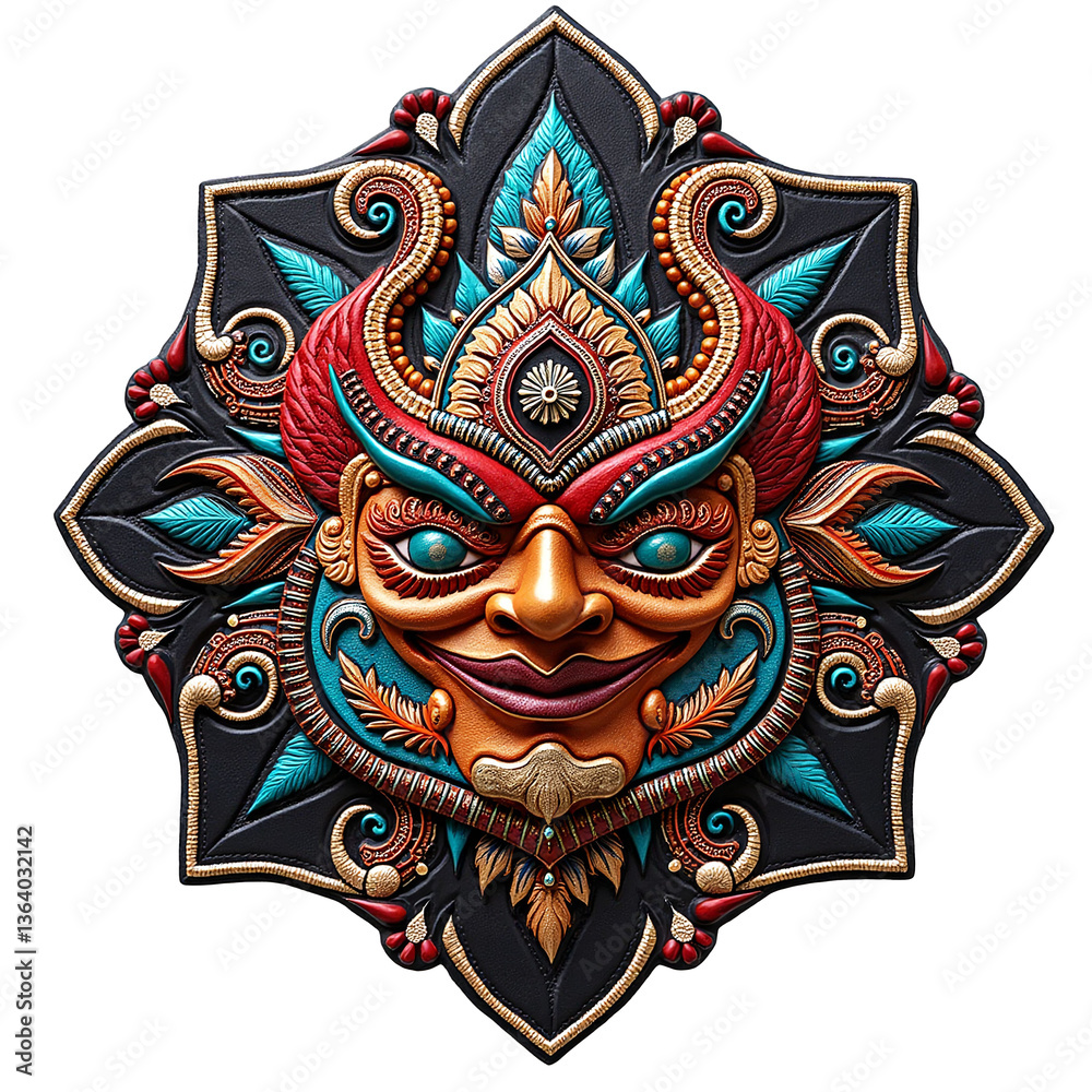 Naklejka premium The Sacred Face of the Ancestors