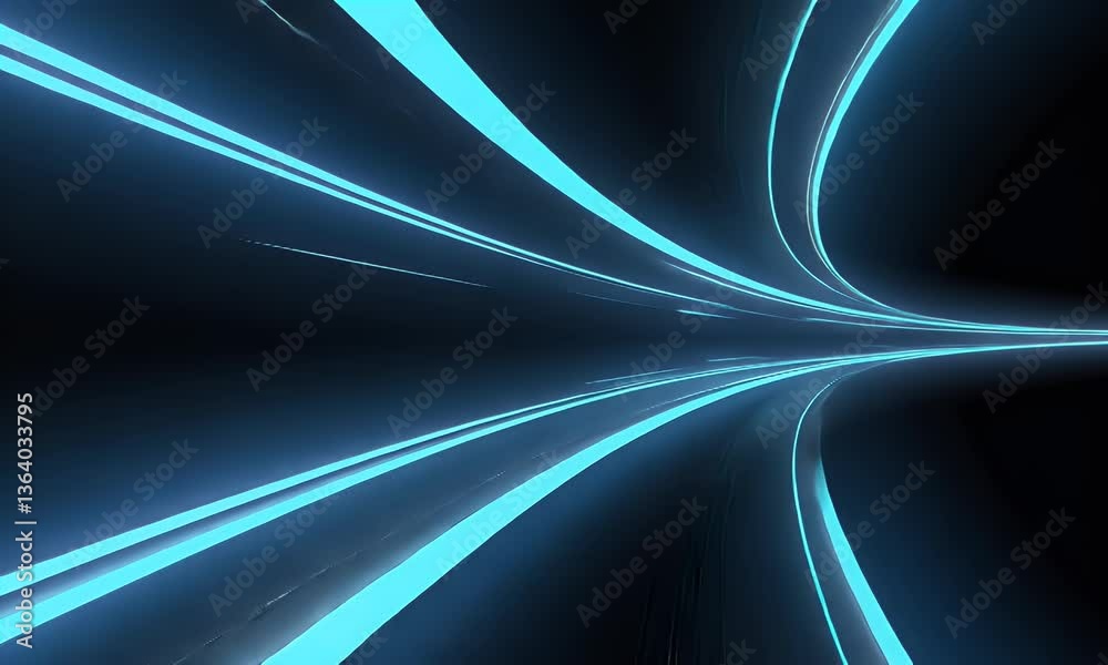Abstract, futuristic tunnel of light Abstract, futuristic tunnel of light