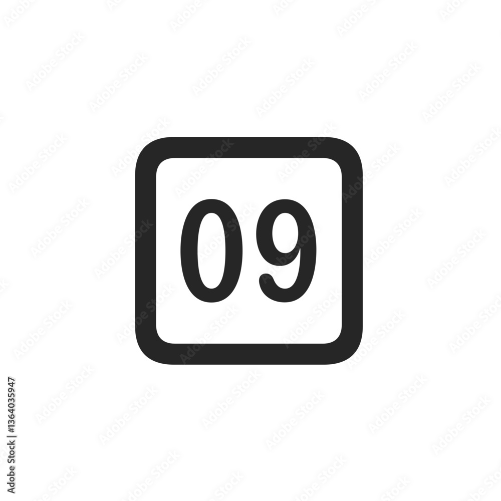 Outlined Nine Square Outlined Nine Square