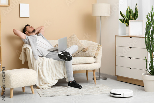 Modern robot vacuum cleaner...