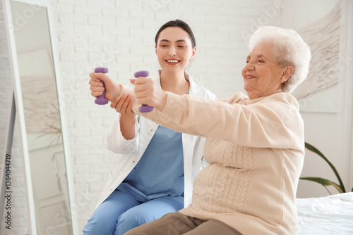 Physical therapist and seni...
