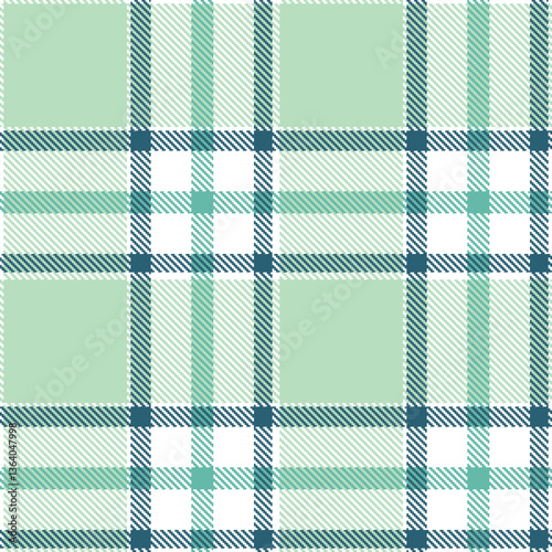 Modern Bright White Seamless Tartan Textile Design Variant 2382