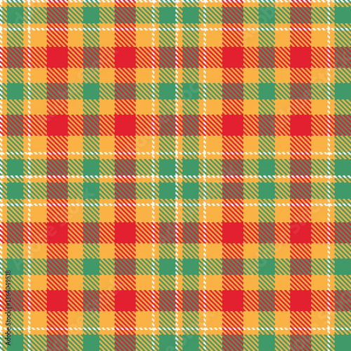 Modern Seamless Tartan in Pale Butterscotch tones Textile Design
