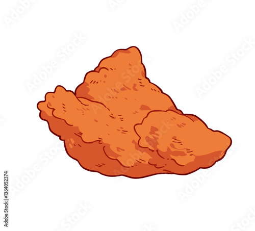 fried chicken illustration