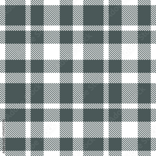 Modern Rich White Seamless Tartan Textile Design Variant 2447