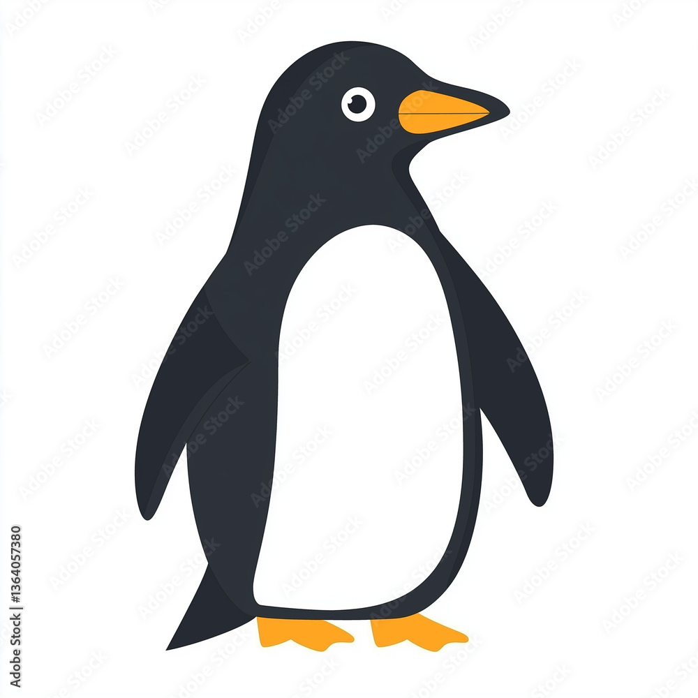 Fototapeta premium penguin on a white background