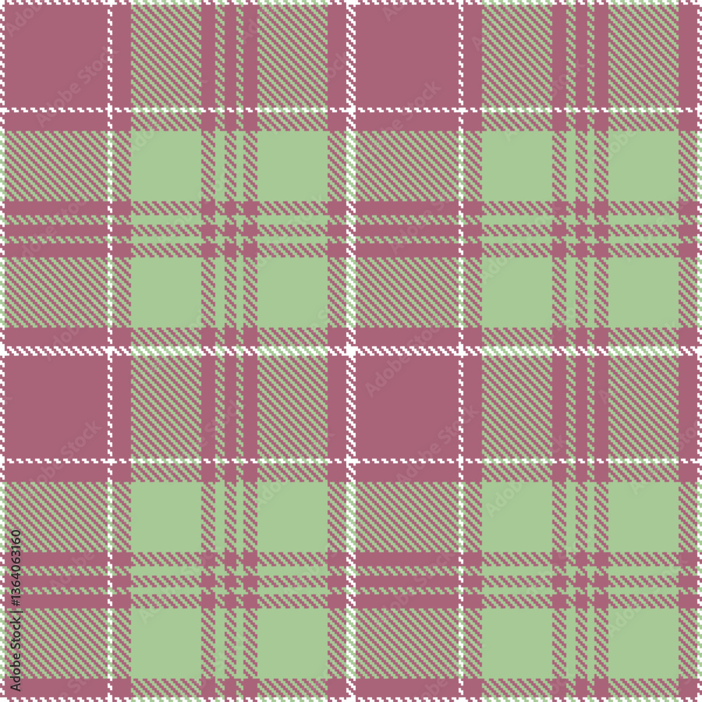 Bright Mauve Seamless Tartan with Dark Lichen accents Textile Design Bright Mauve Seamless Tartan with Dark Lichen accents Textile Design