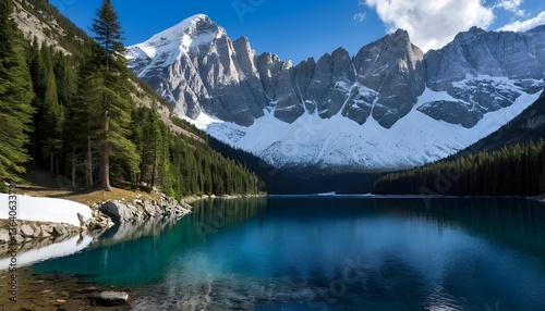 Dramatic Cliffs and a Hidden Mountain Lake